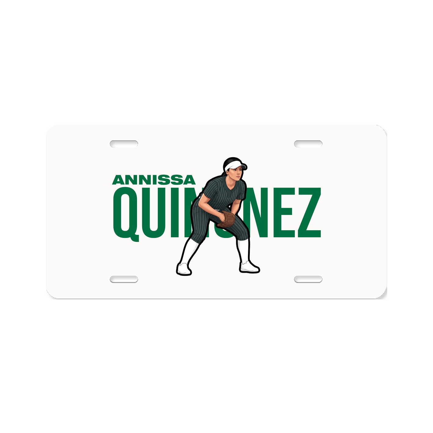 License Plate — Player Name in Classic