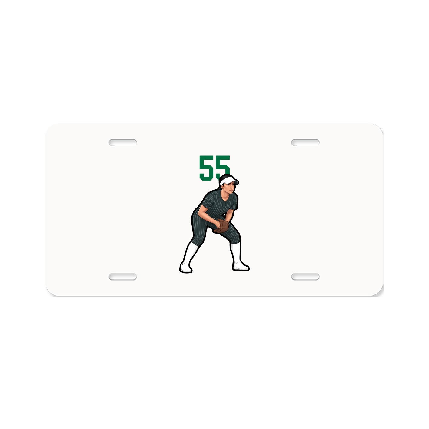 License Plate — Number Top in Classic