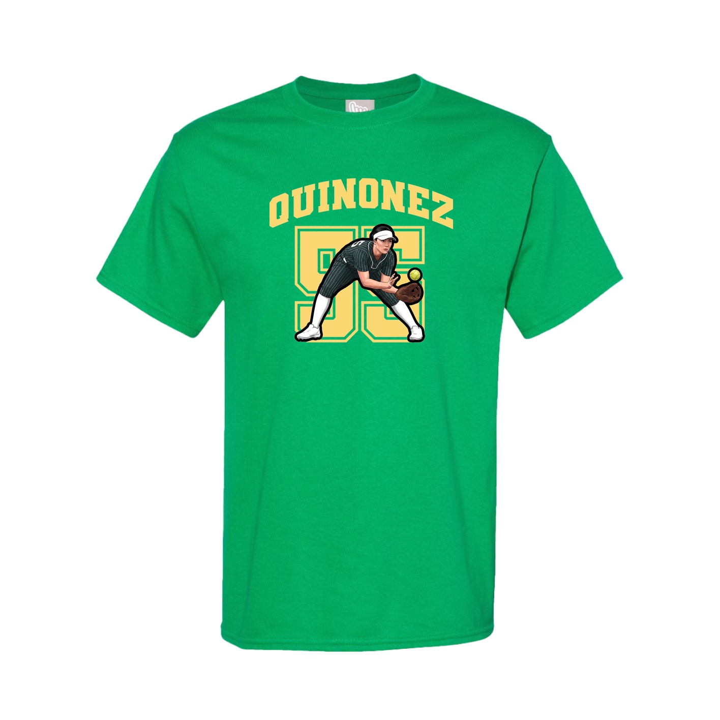 Youth Tee — Number in Green