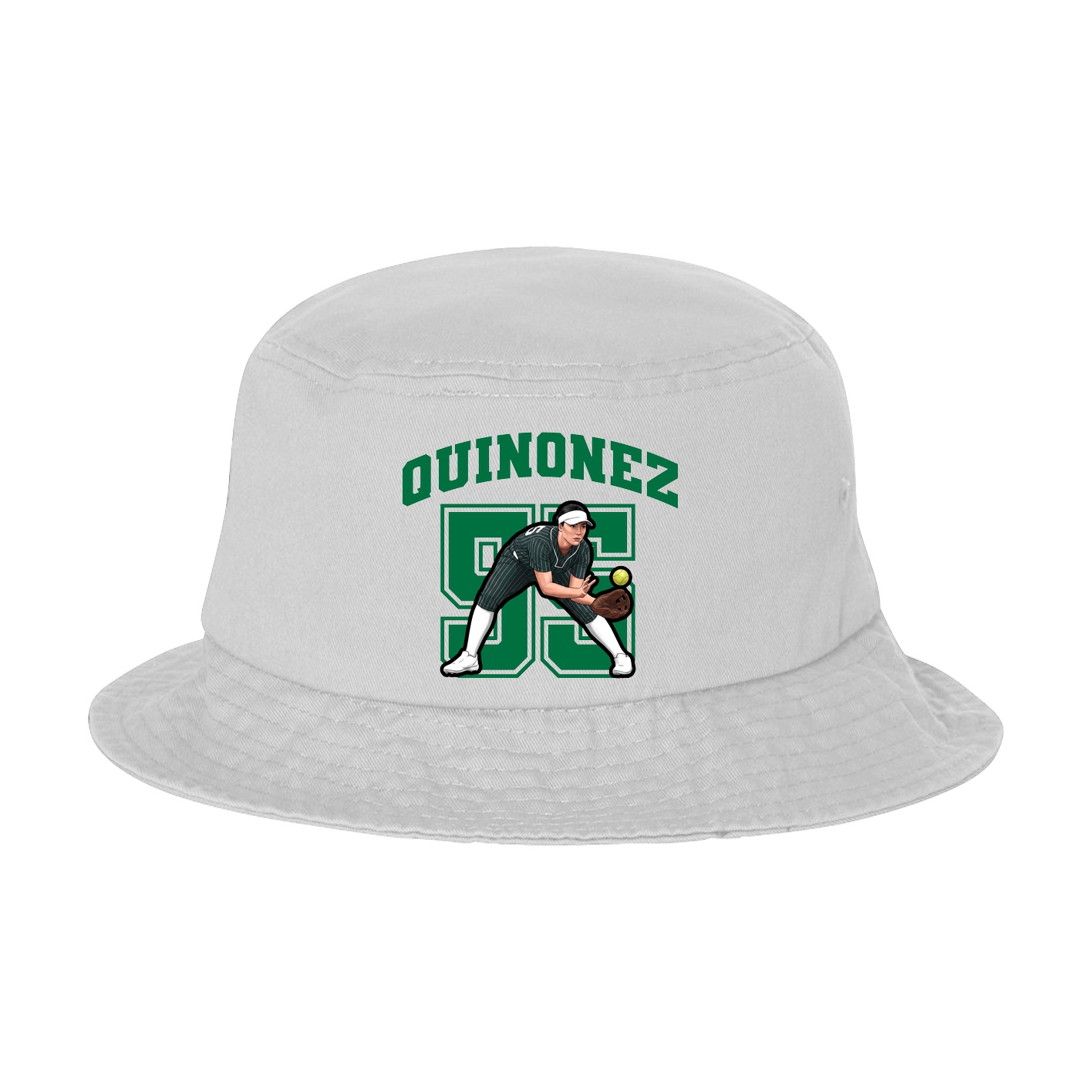 Bucket Cap — Number in White