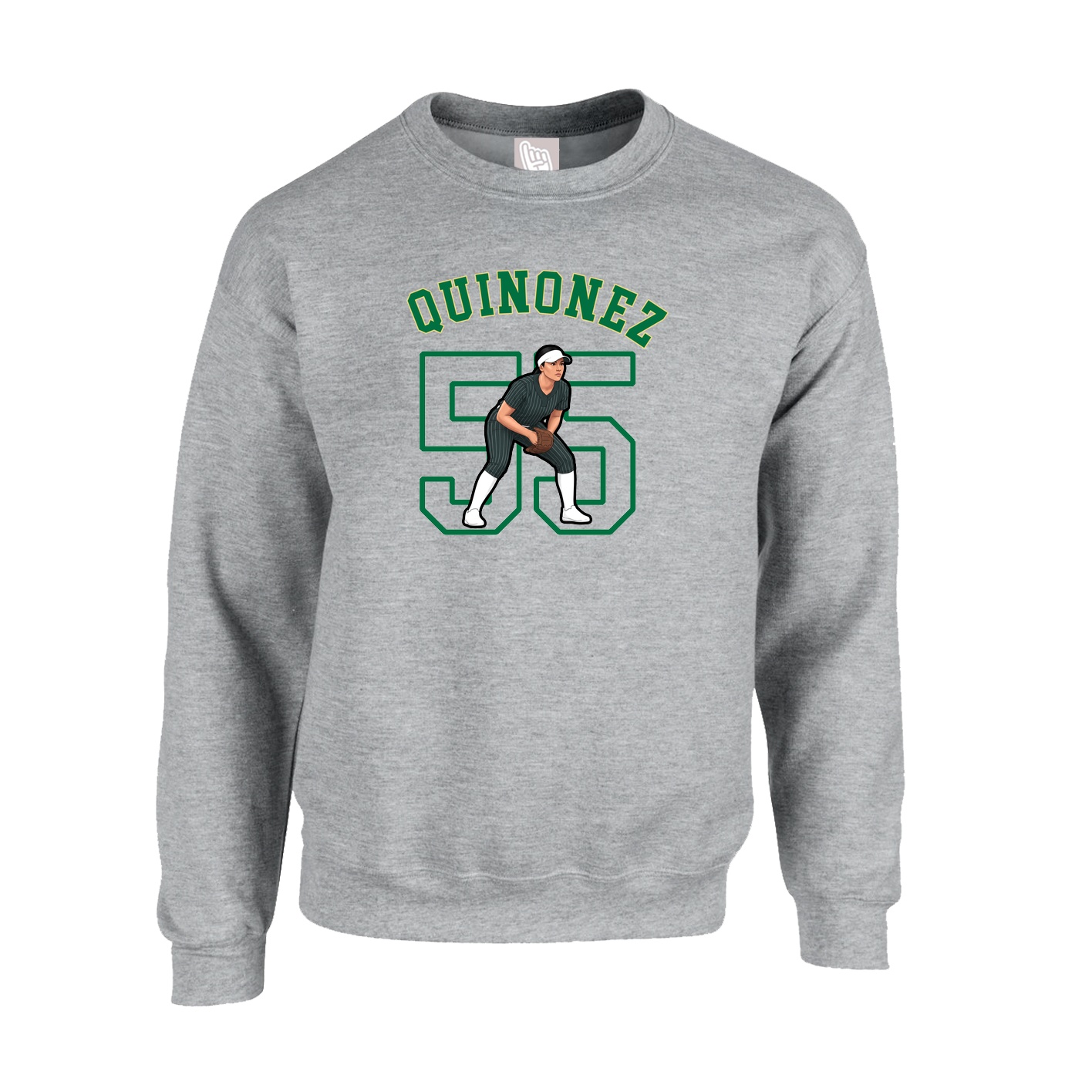 Fleece Crew — Shirsey Arch in Grey