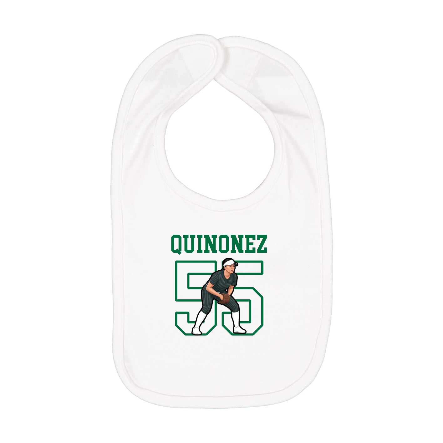 Infant Bib — Shirsey in White