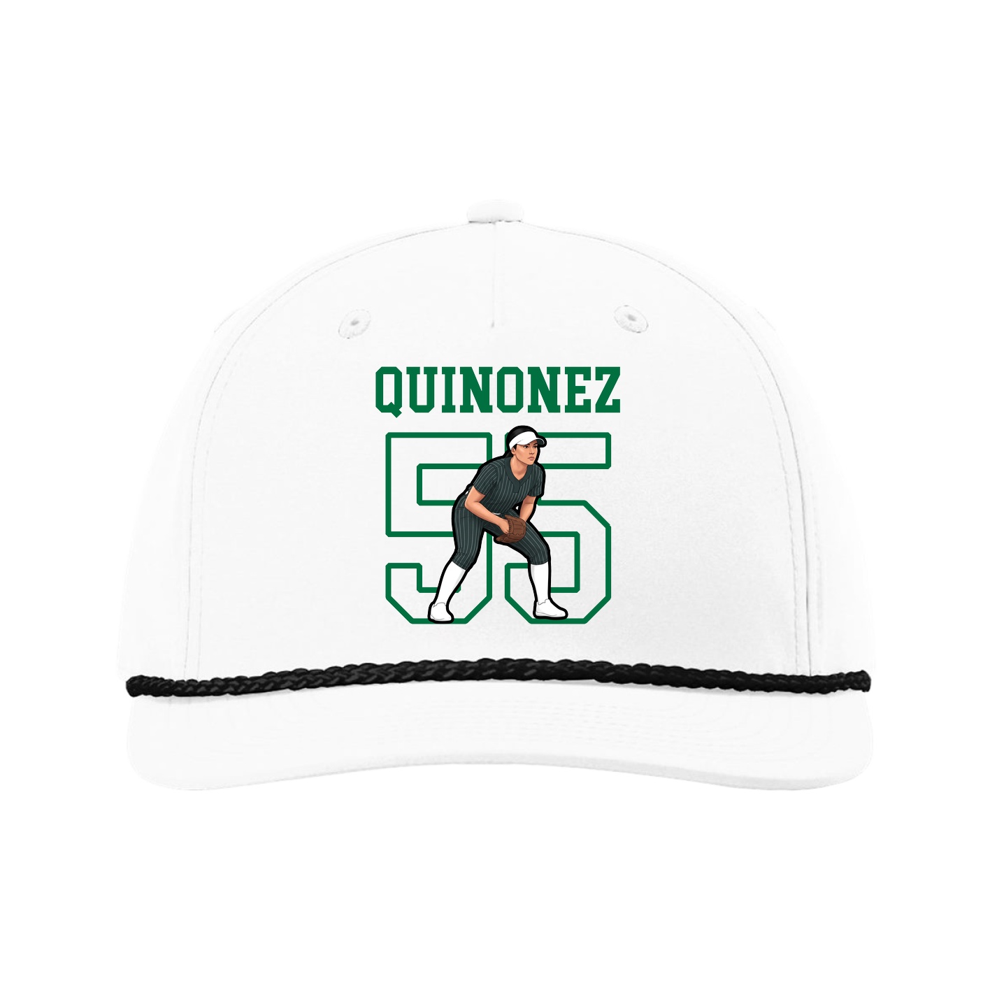 Five-Panel Classic Rope Cap — Shirsey in White