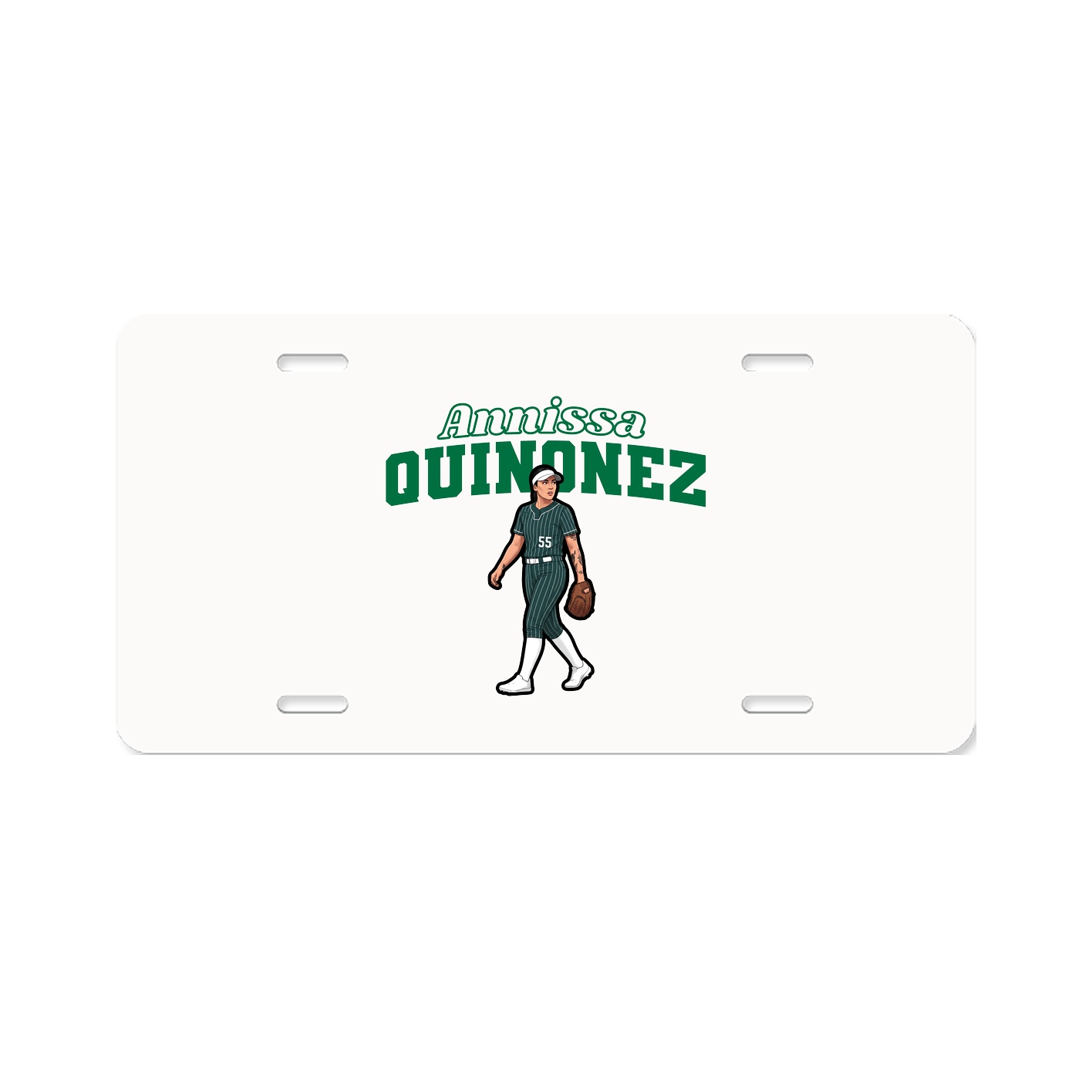 License Plate — Name Arch in Classic