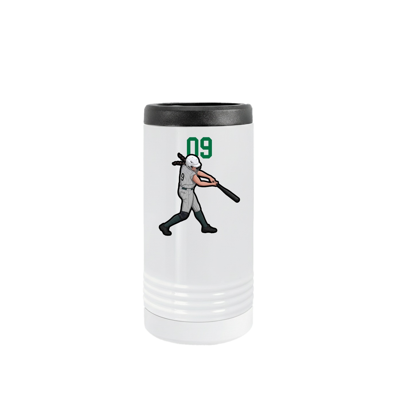 Slim Beverage Holder — Number Top in White