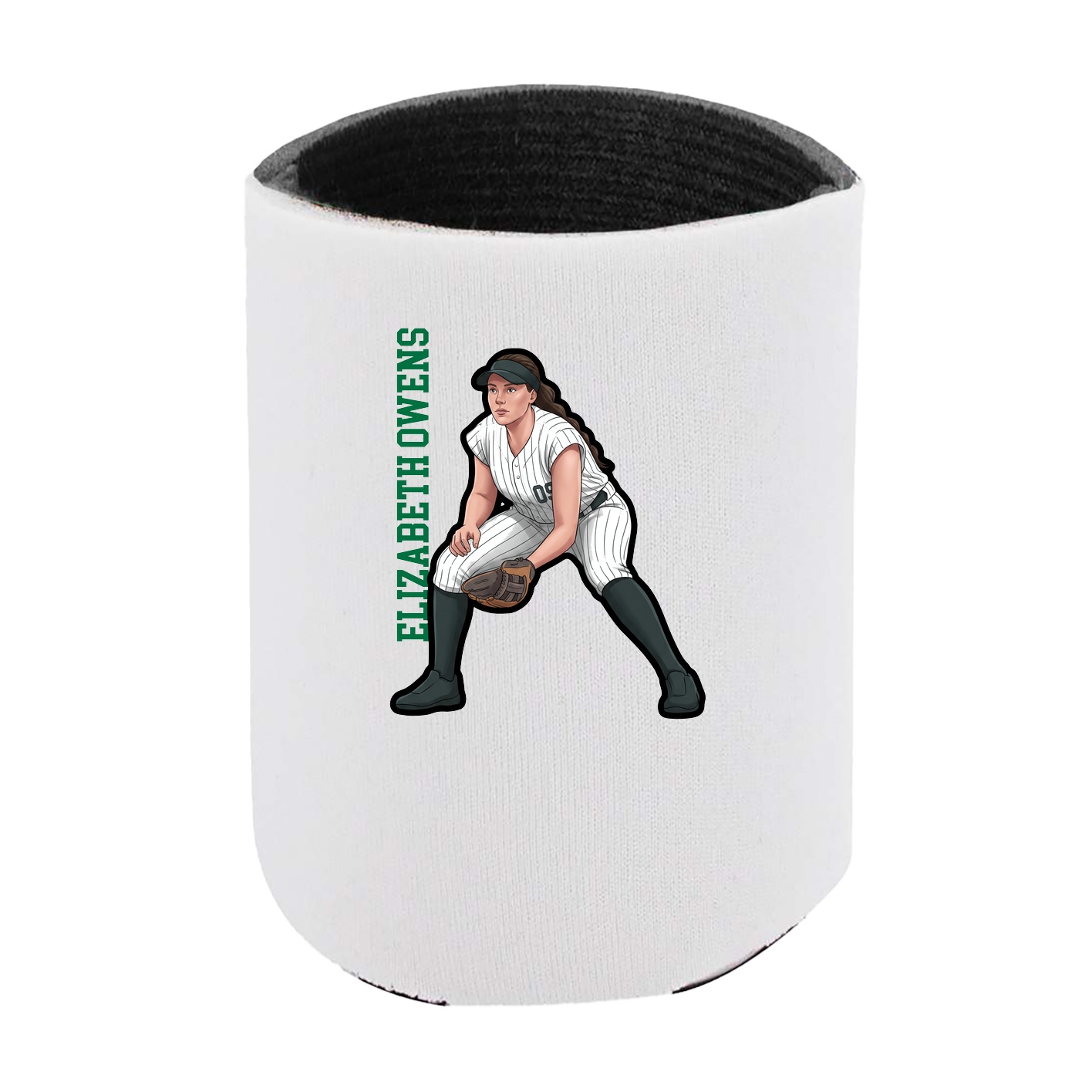 Can Holder — Name Vertical in White