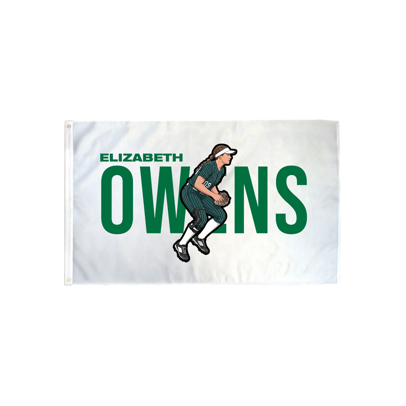 3x5 Flag — Player Name in Classic