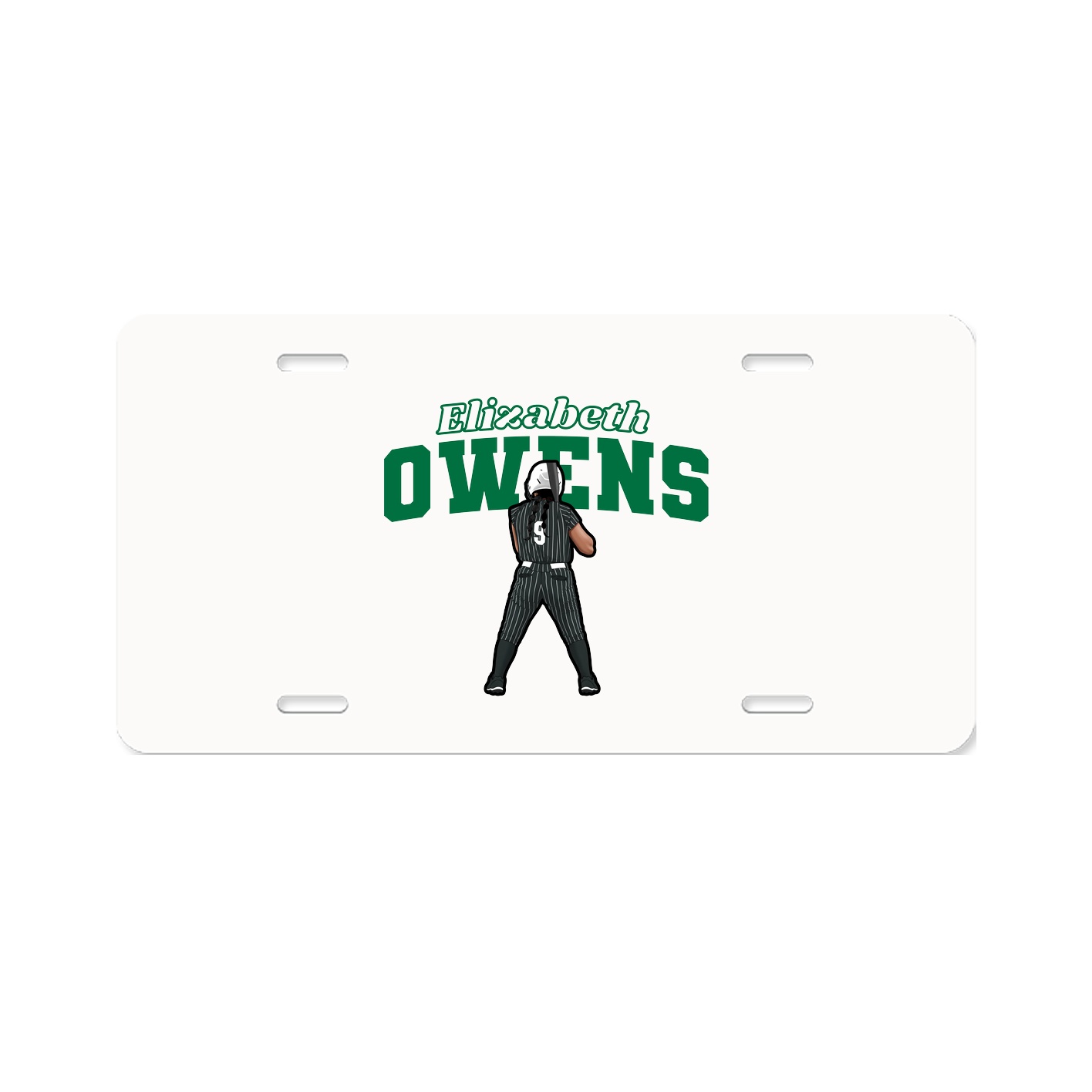 License Plate — Name Arch in Classic