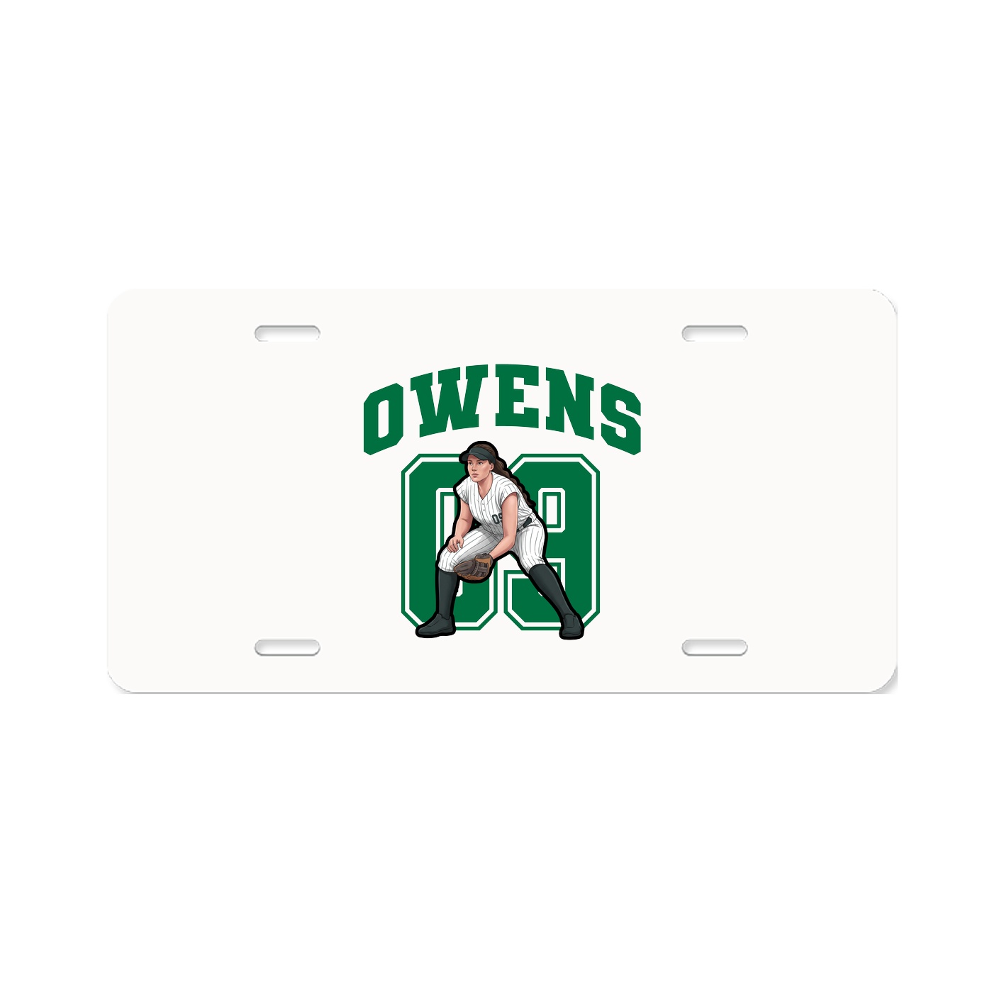 License Plate — Number in Classic