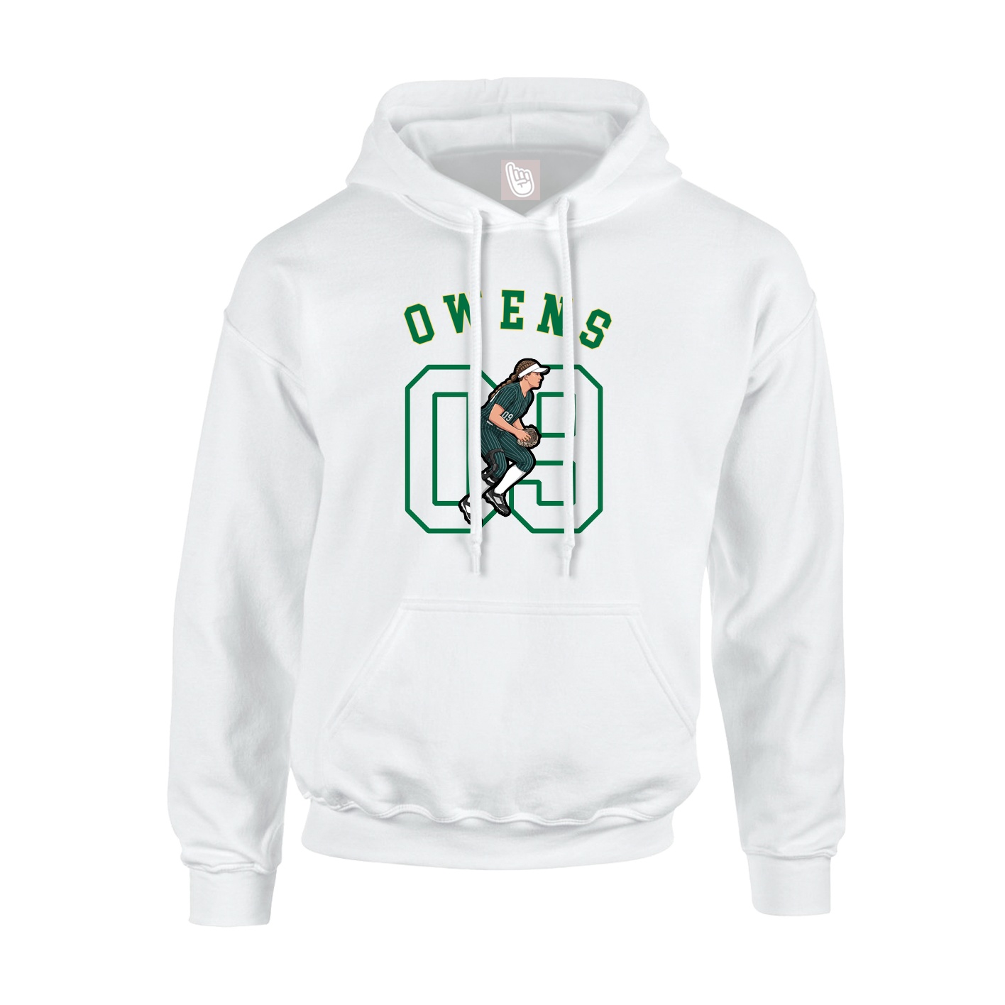 Youth Hoodie — Shirsey Arch in White