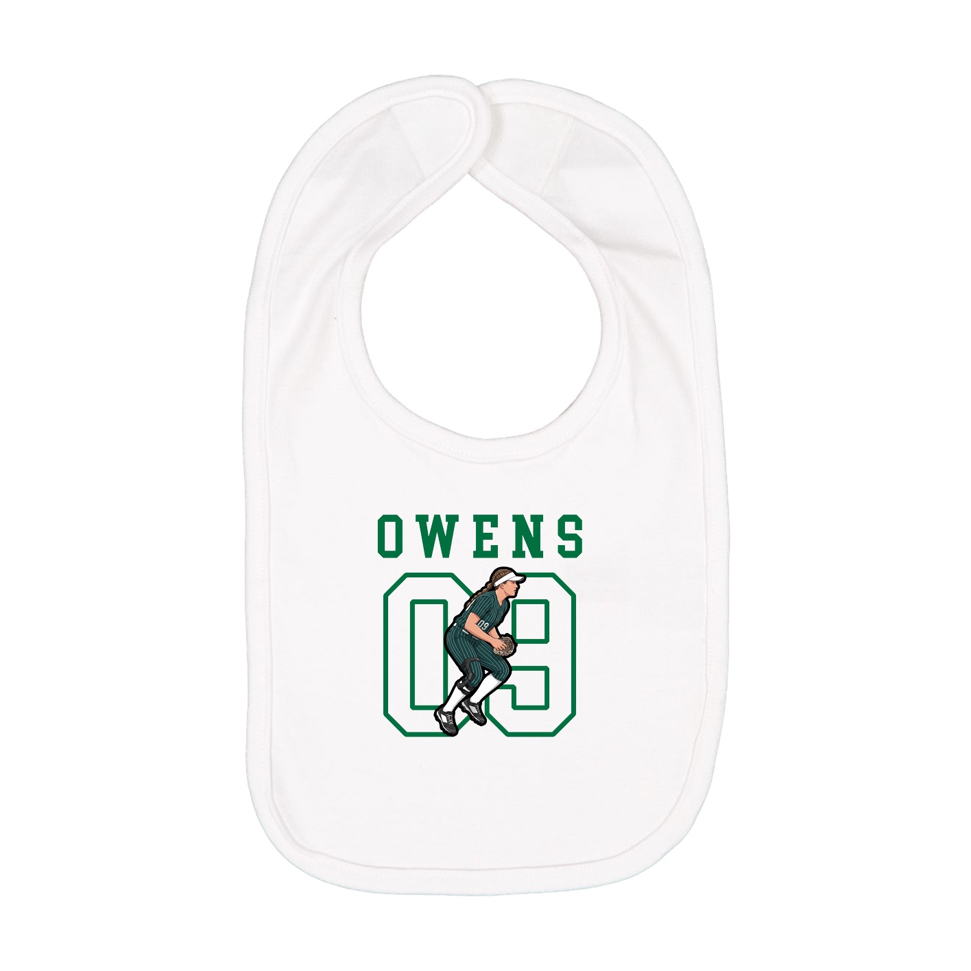 Infant Bib — Shirsey in White