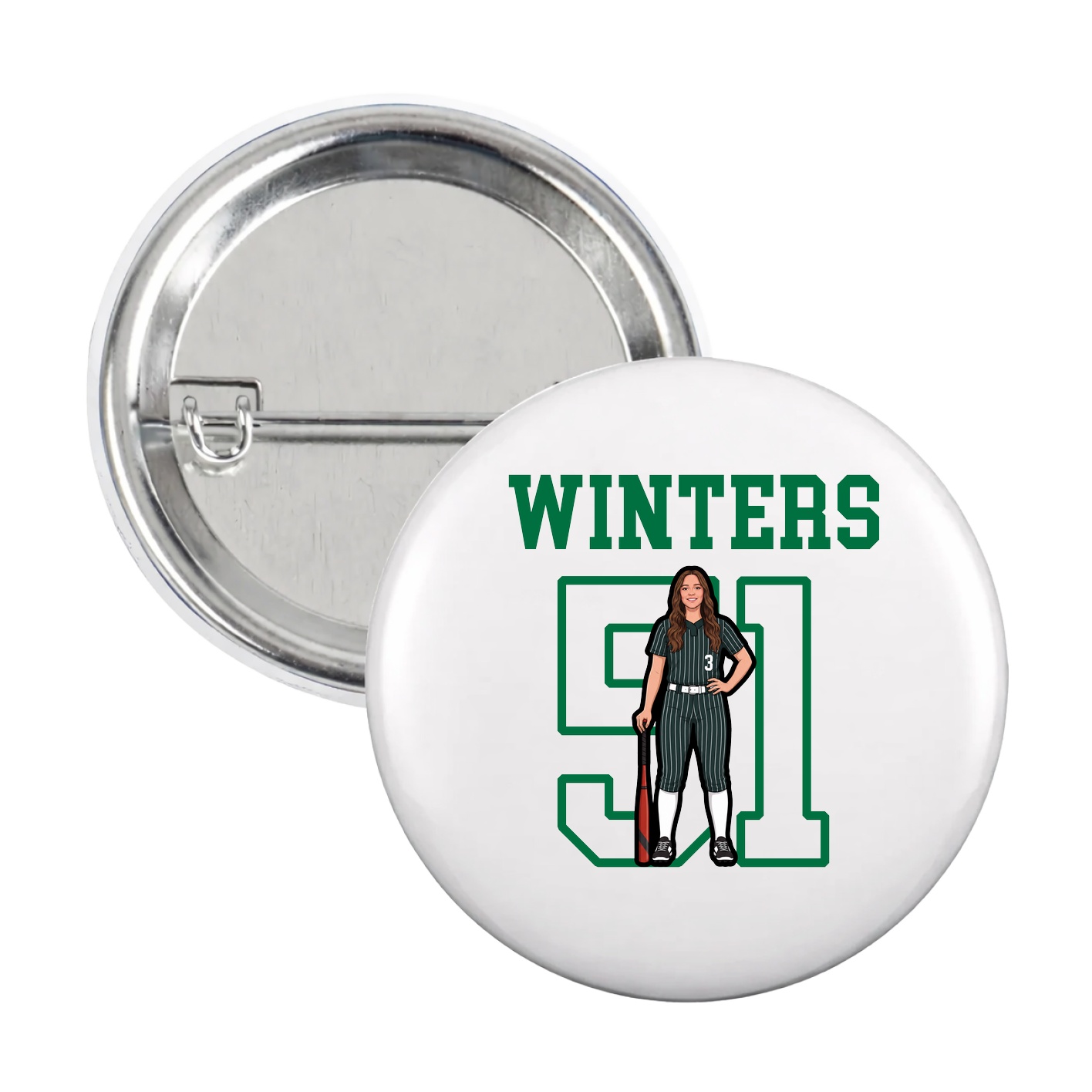 Game Day Button — Shirsey in White