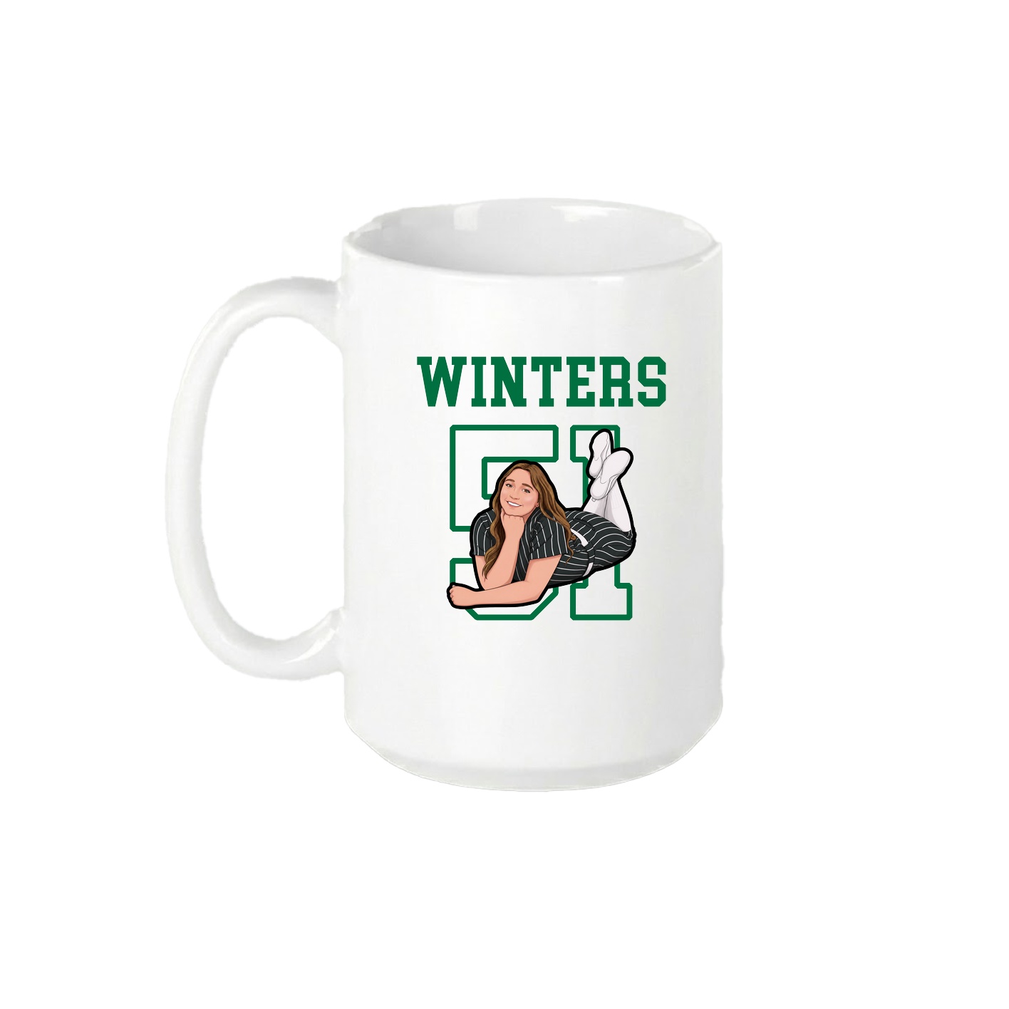 15oz Coffee Mug — Shirsey in White
