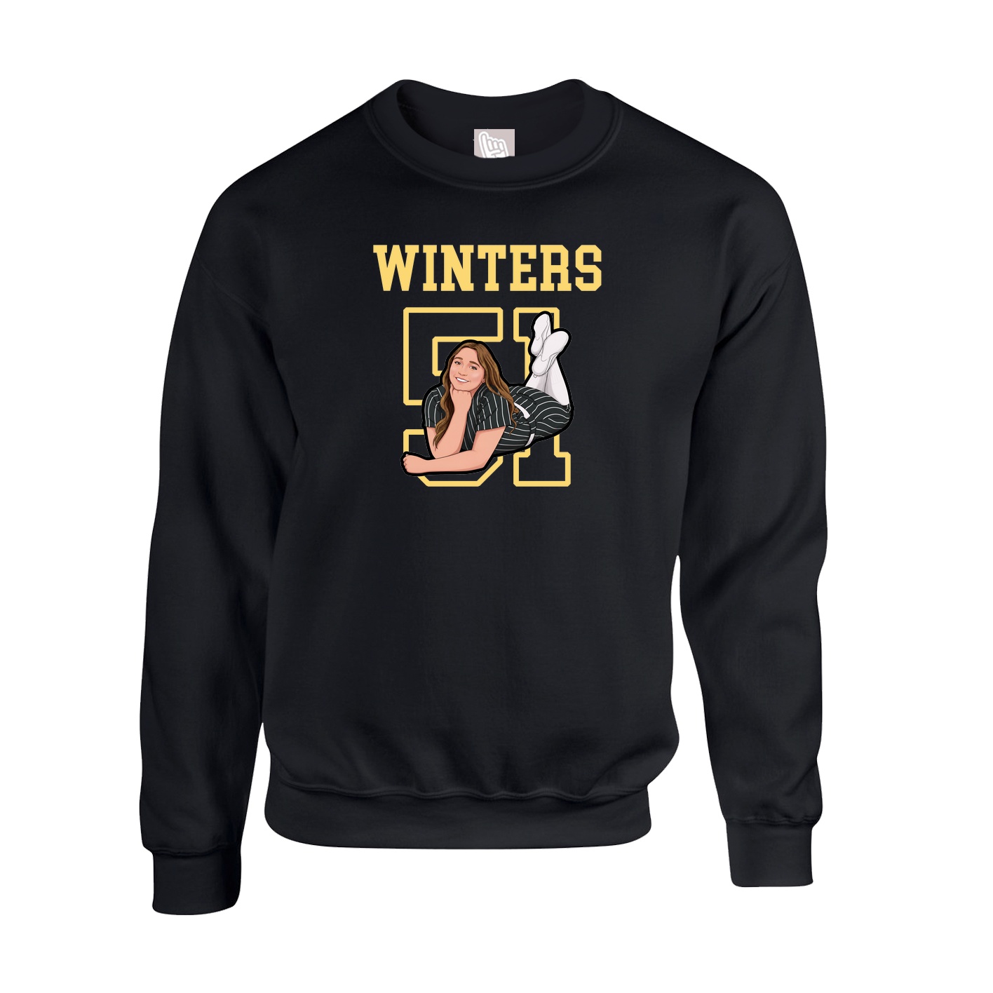 Fleece Crew — Shirsey in Black