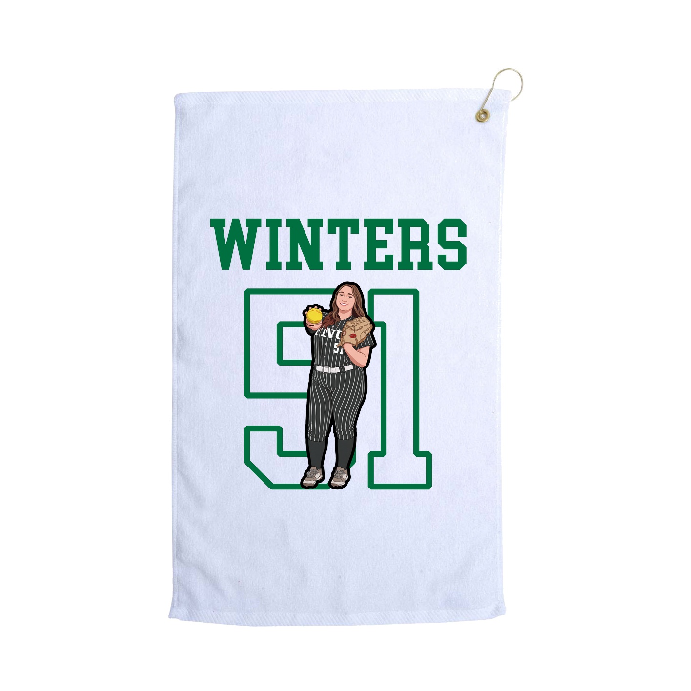 Golf Towel — Shirsey in White