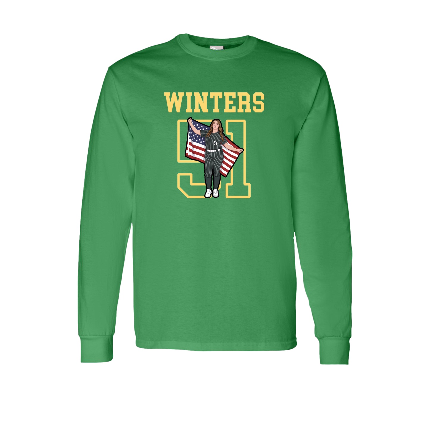 Long Sleeve Tee — Shirsey in Green