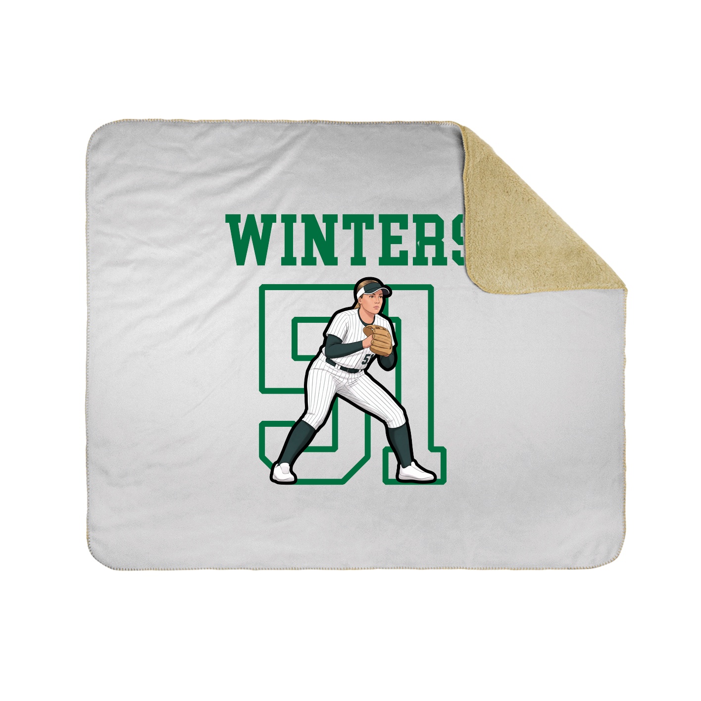 Throw Blanket — Shirsey in White