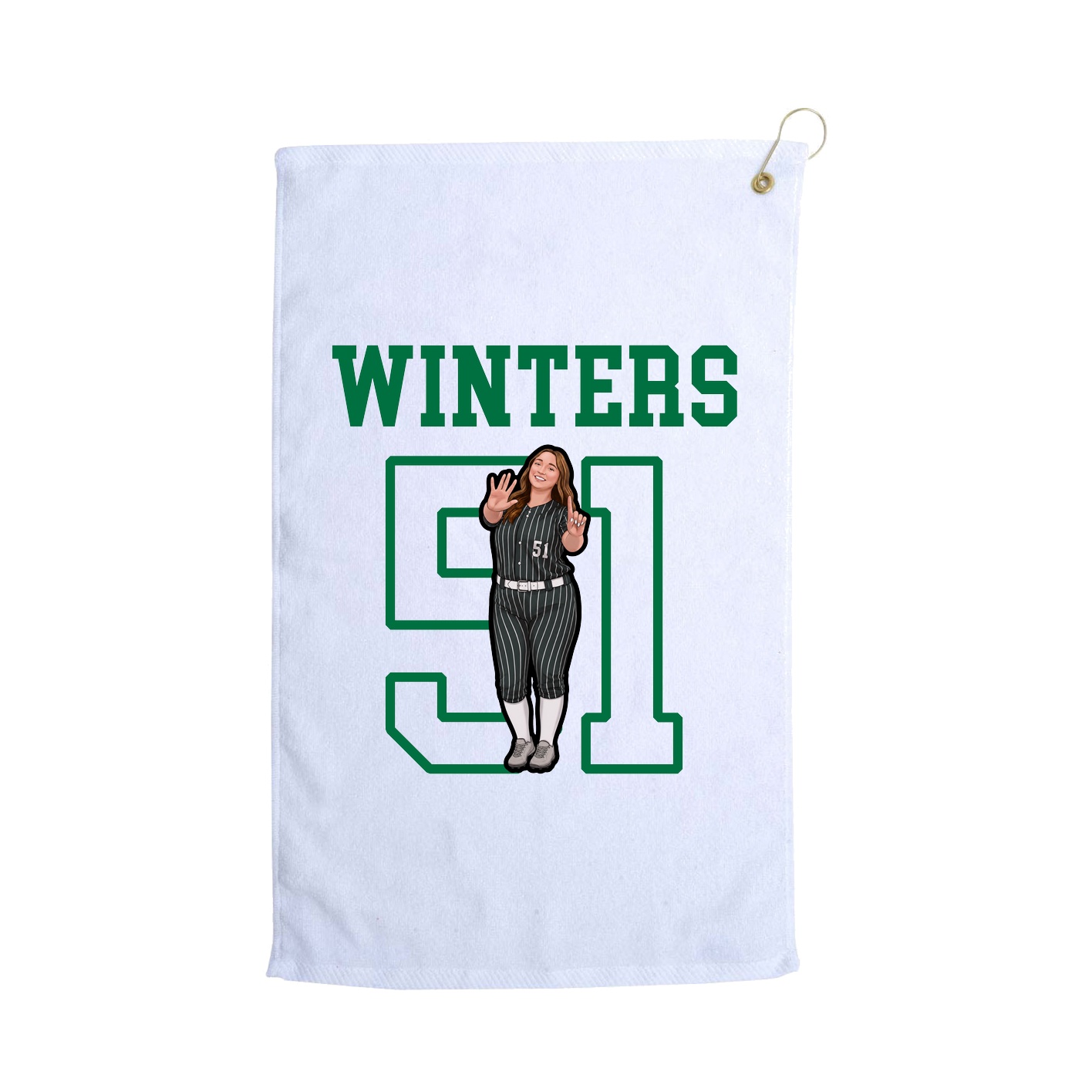 Golf Towel — Shirsey in White