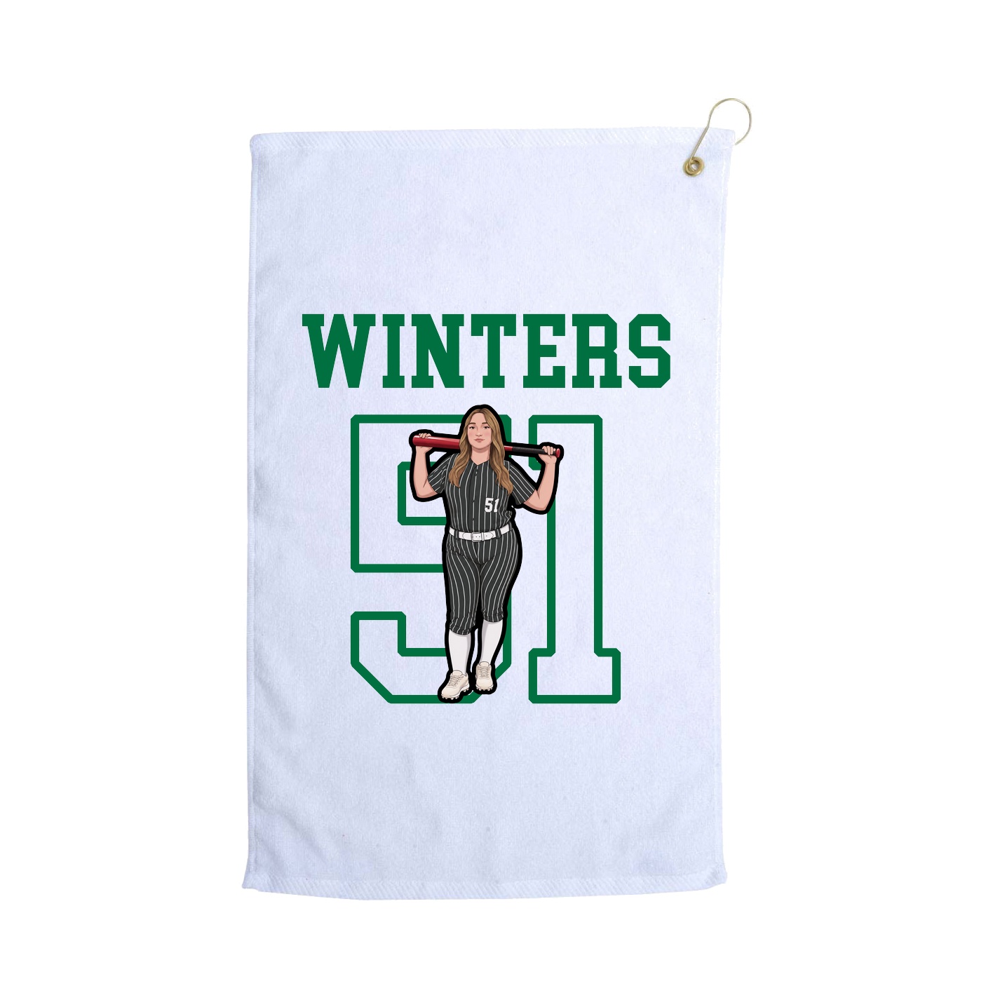 Golf Towel — Shirsey in White