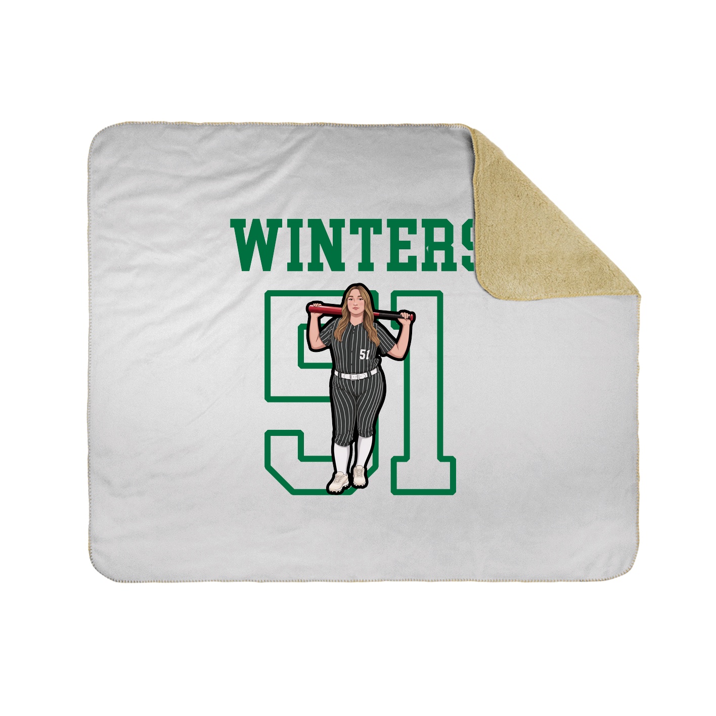 Throw Blanket — Shirsey in White