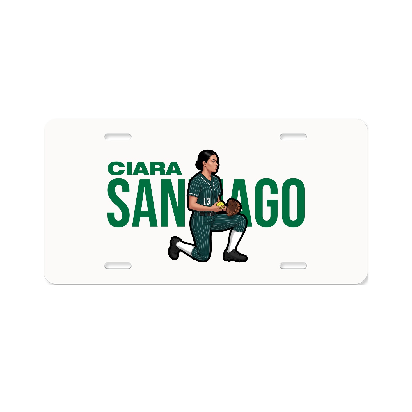 License Plate — Player Name in Classic