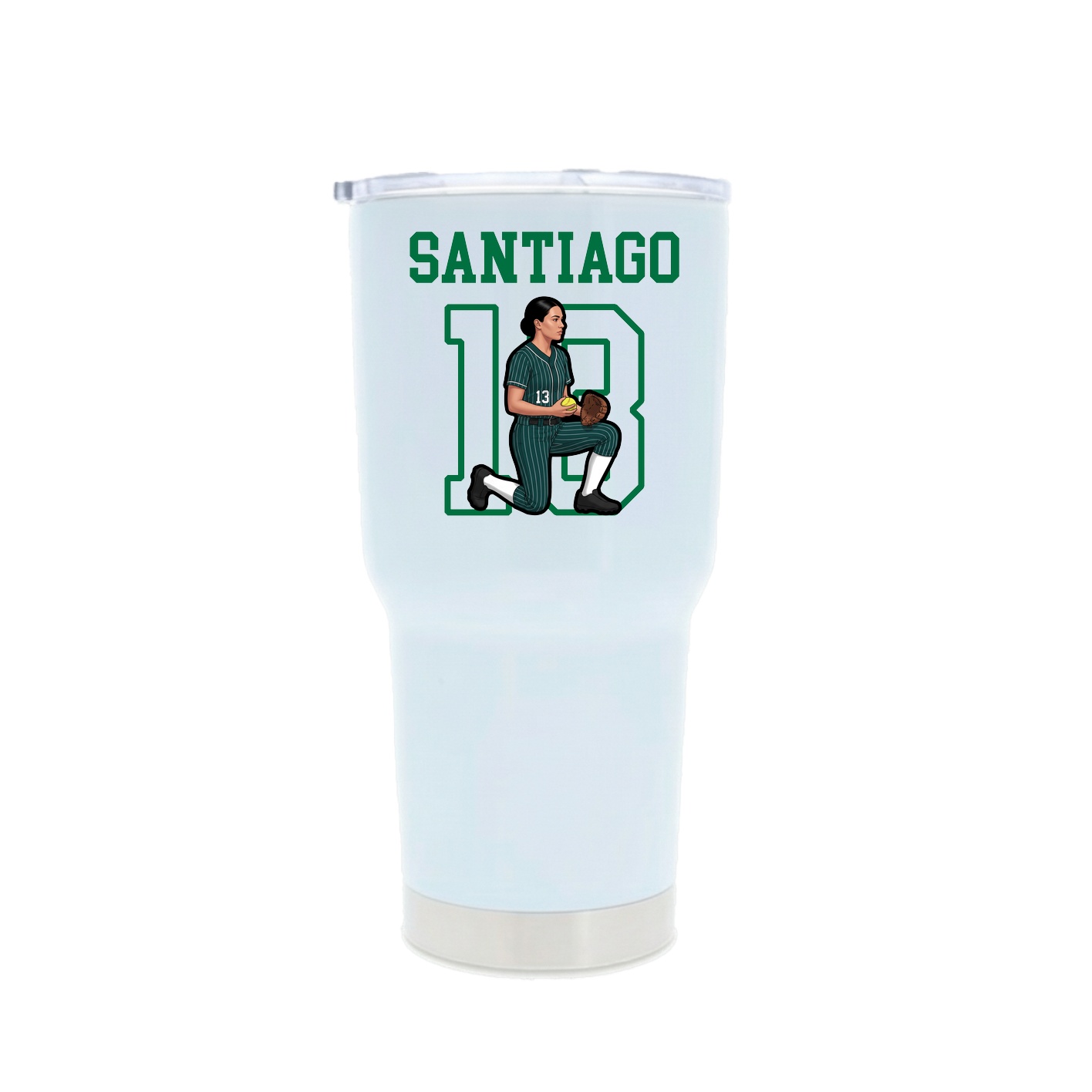 30oz Stainless Steel Tumbler — Shirsey in White