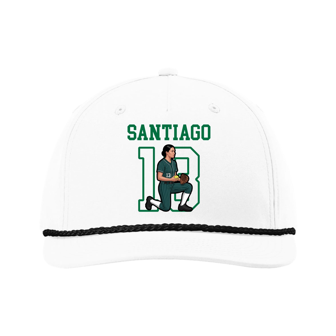 Five-Panel Classic Rope Cap — Shirsey in White