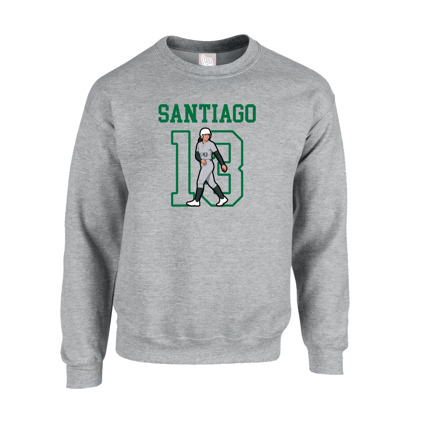Fleece Crew — Shirsey in Grey