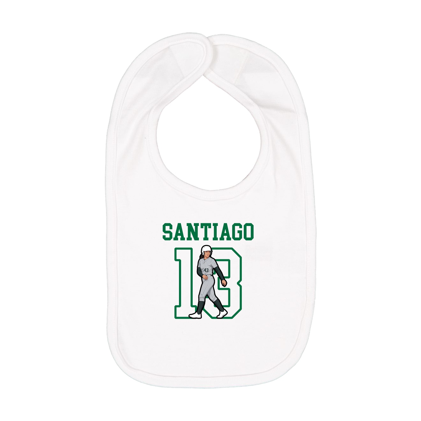 Infant Bib — Shirsey in White