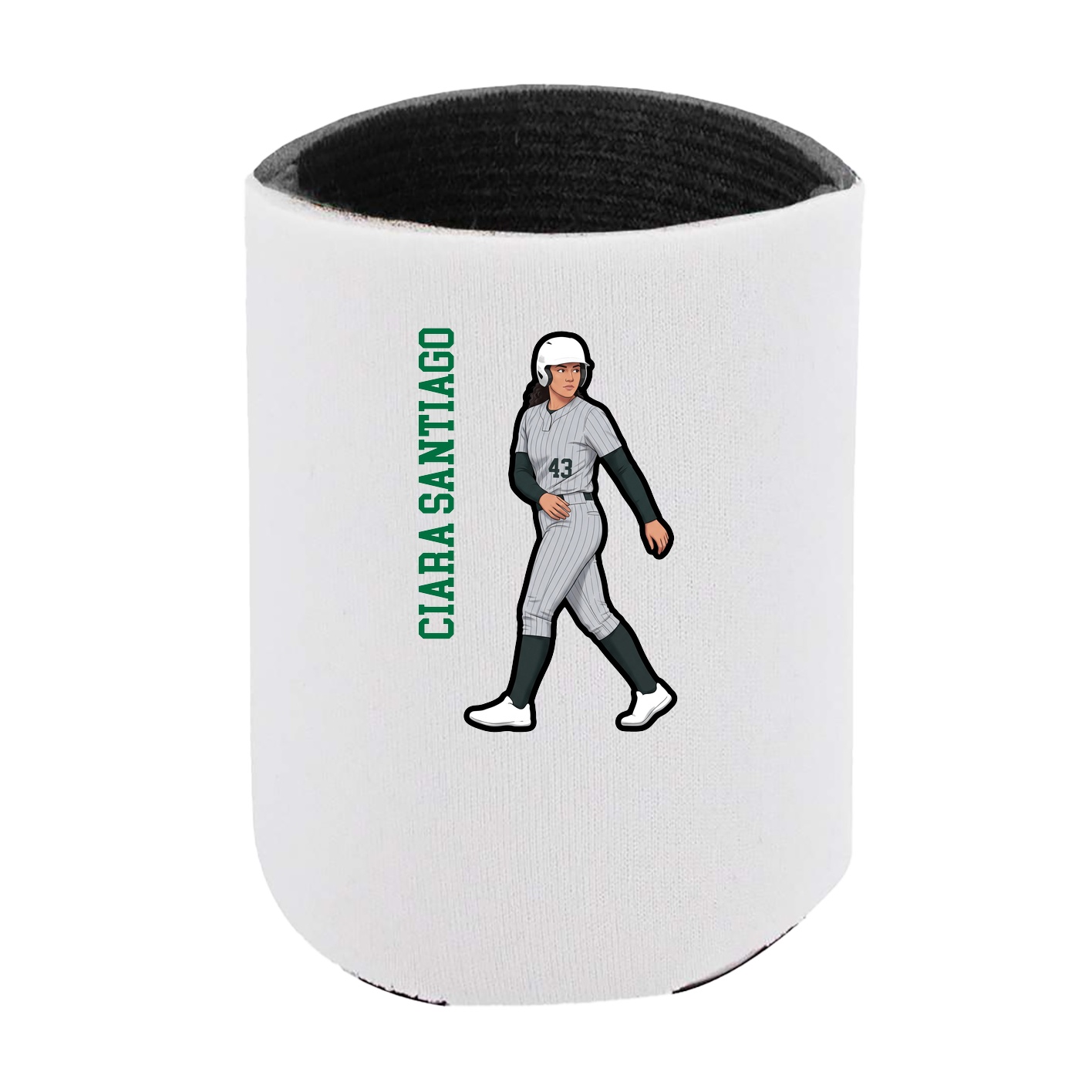 Can Holder — Name Vertical in White