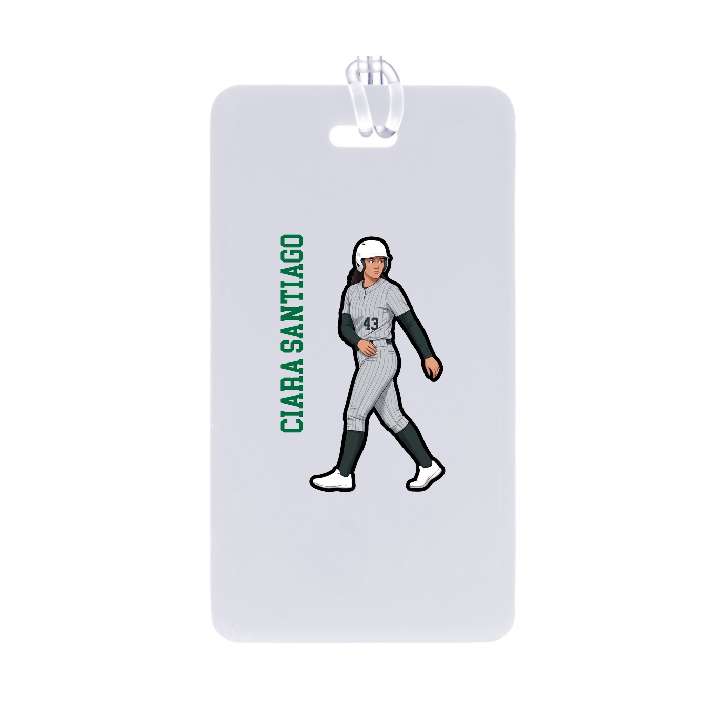 Bag Tag — Name Vertical in Classic