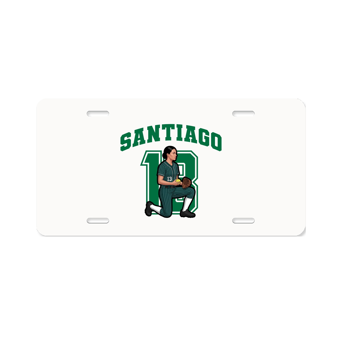 License Plate — Number in Classic