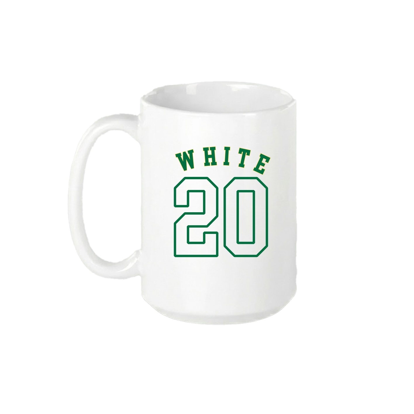 15oz Coffee Mug — Shirsey Arch in White