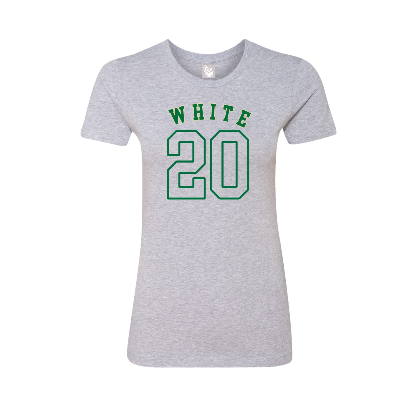Fitted Women's Tee — Shirsey Arch in Grey