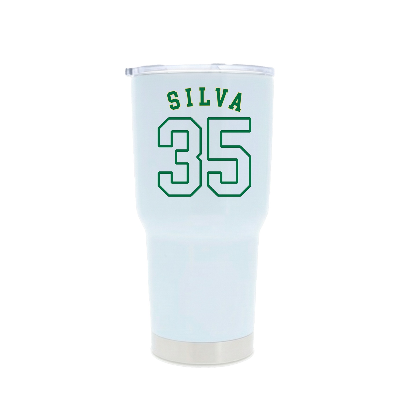 30oz Stainless Steel Tumbler — Shirsey Arch in White