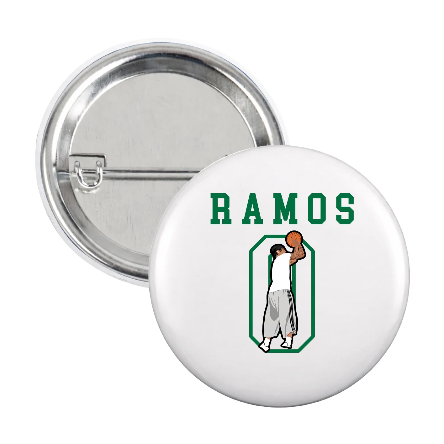 Game Day Button — Shirsey in White