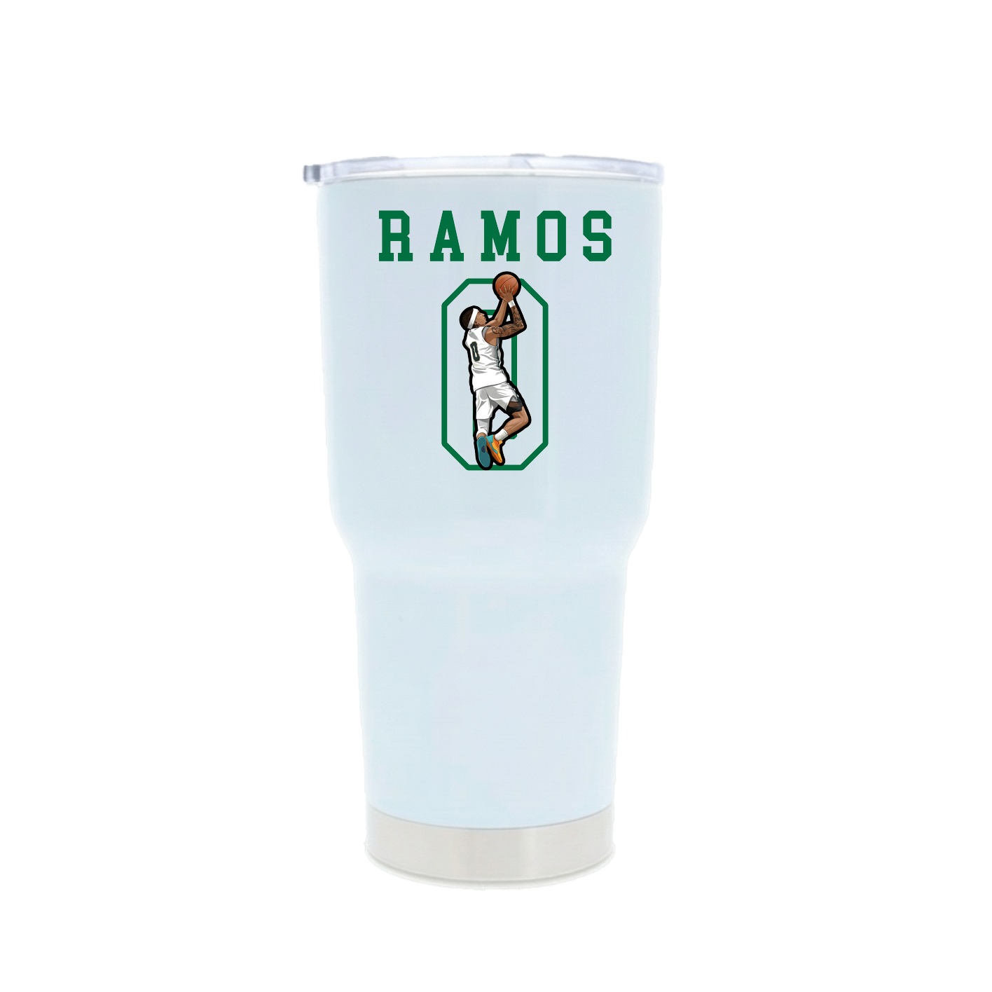 30oz Stainless Steel Tumbler — Shirsey in White