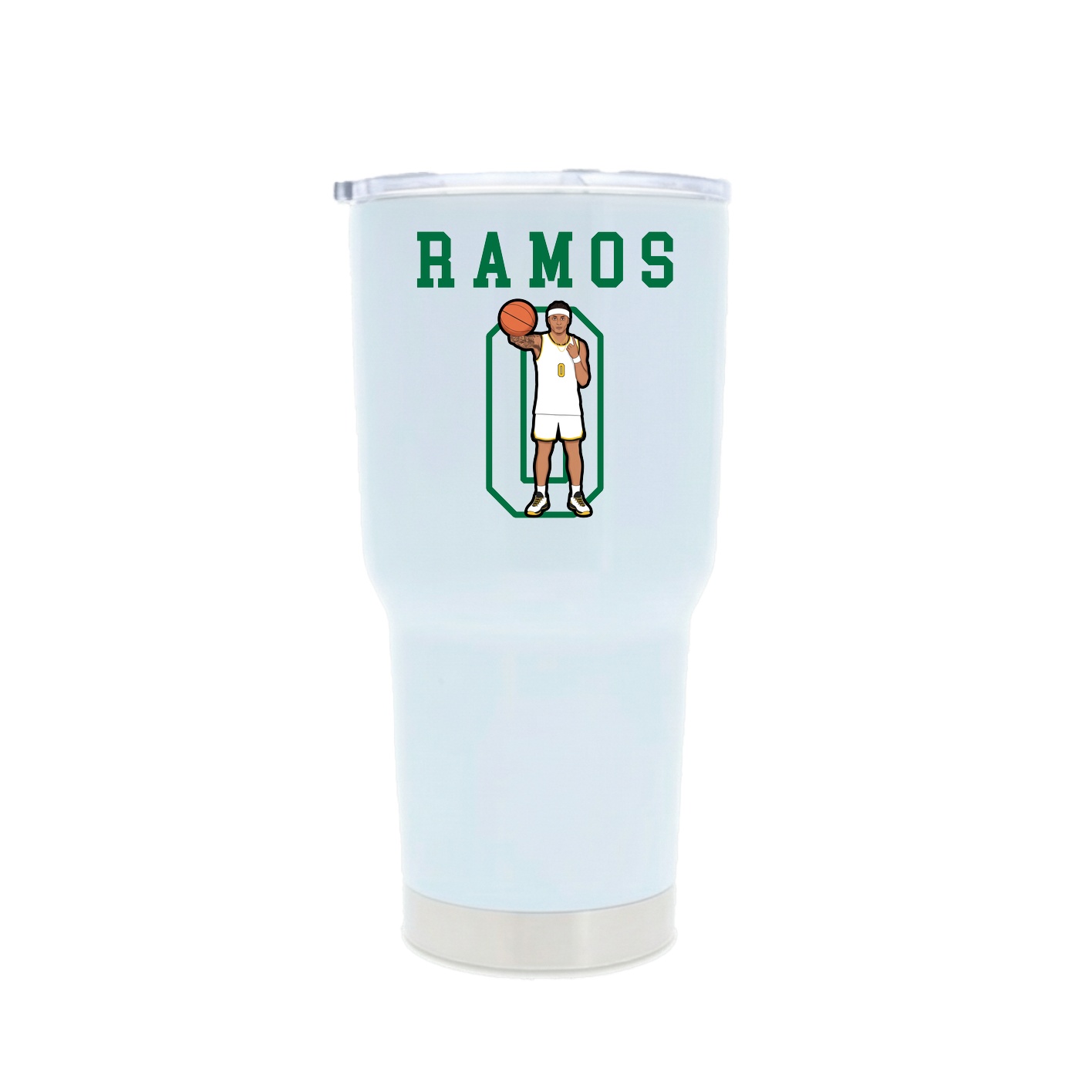 30oz Stainless Steel Tumbler — Shirsey in White