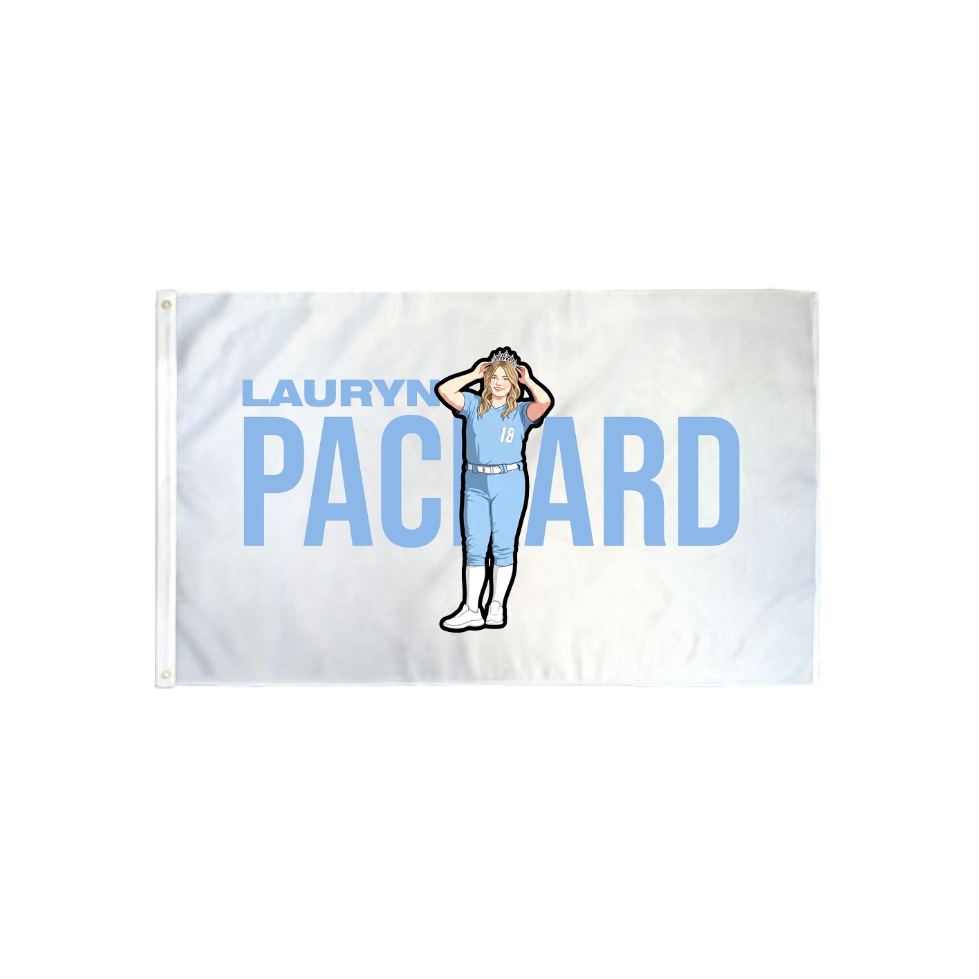 3x5 Flag — Player Name in Classic