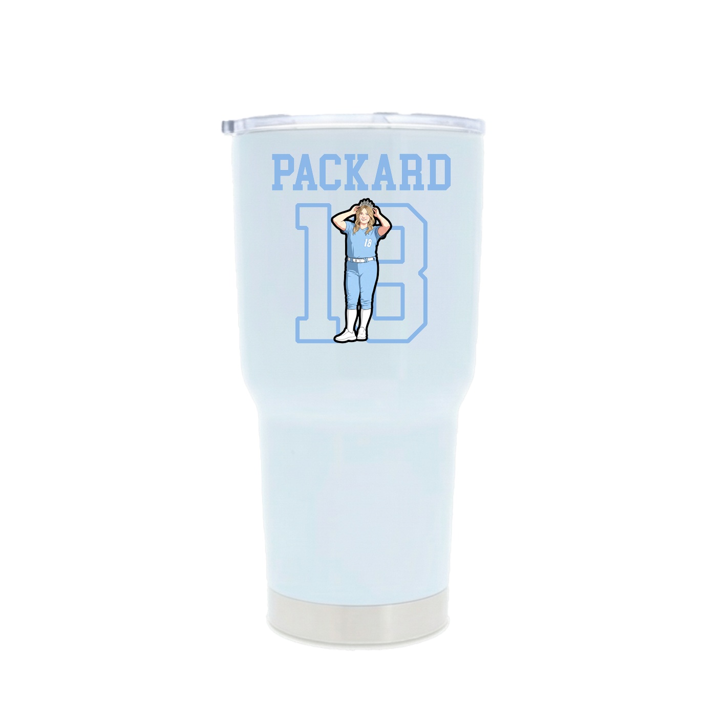 30oz Stainless Steel Tumbler — Shirsey in White
