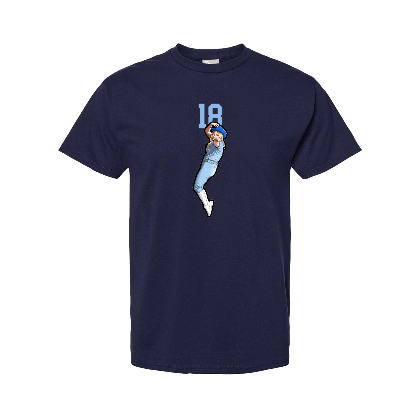 Tee — Number Top in Navy