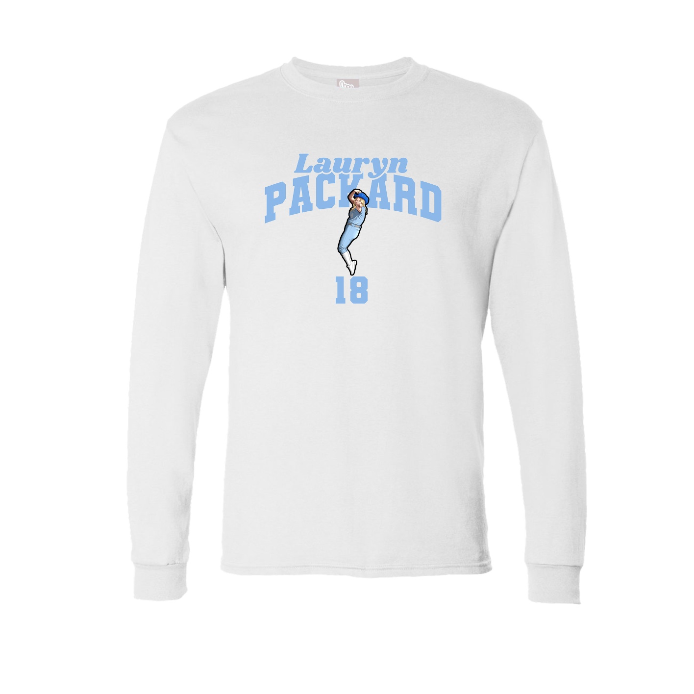 Long Sleeve Tee — Signature Arch in White