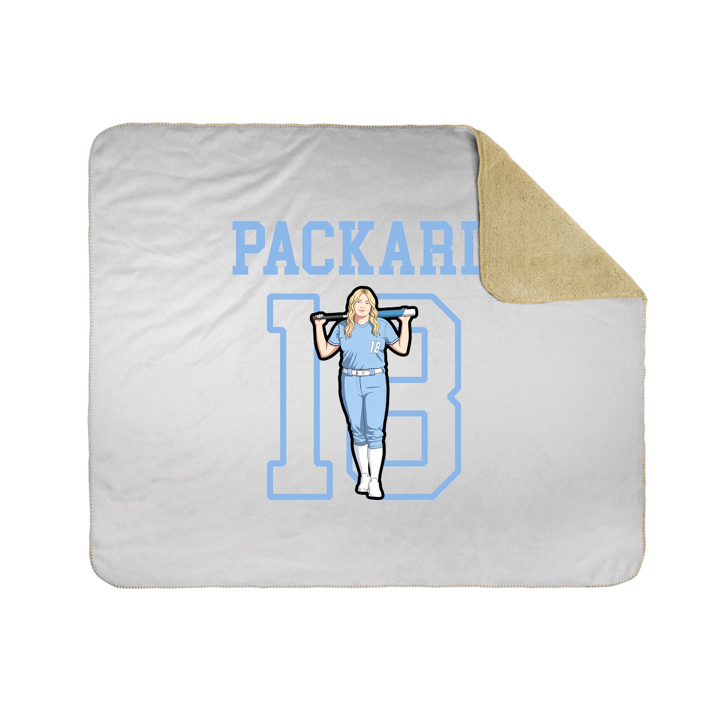 Throw Blanket — Shirsey in White