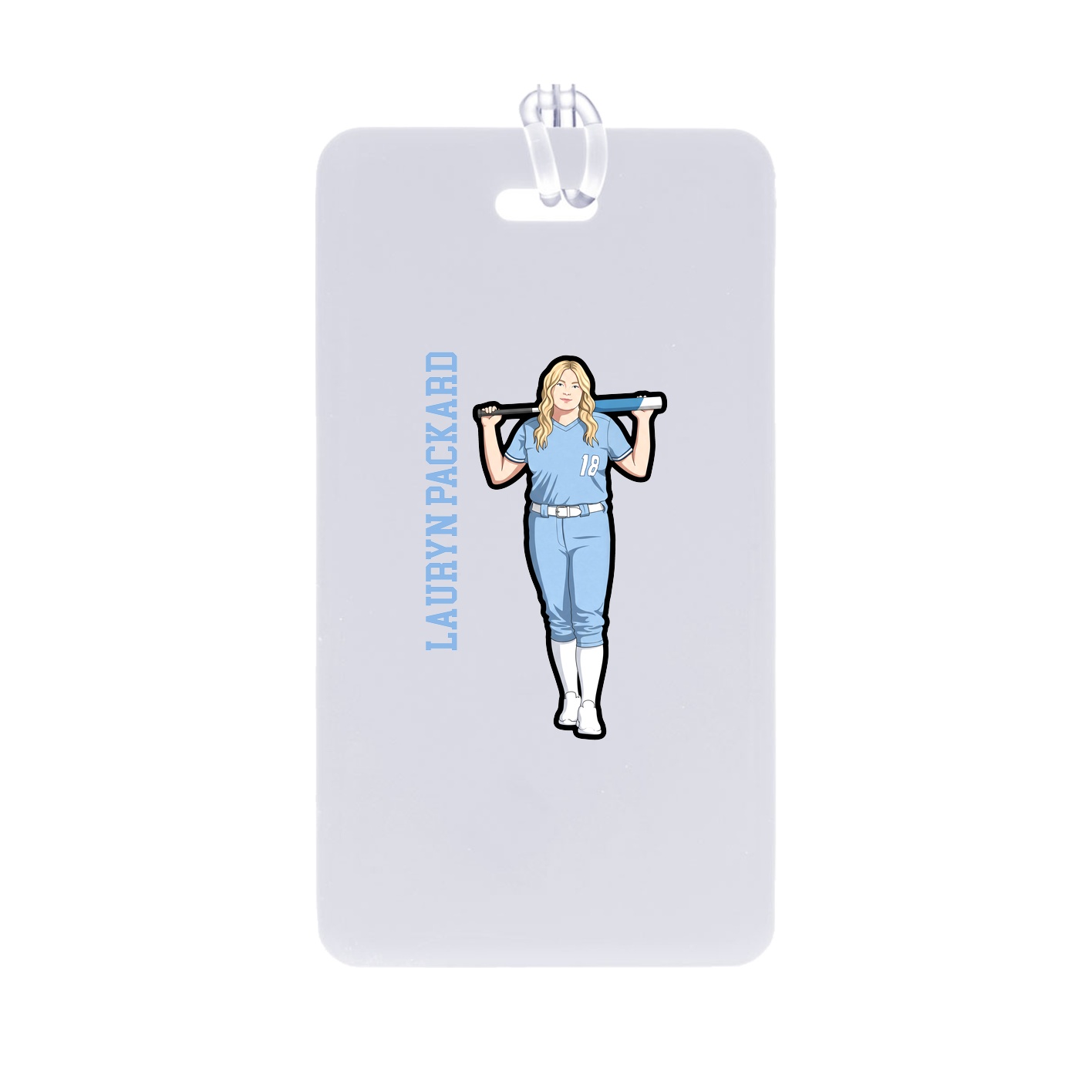 Bag Tag — Name Vertical in Classic