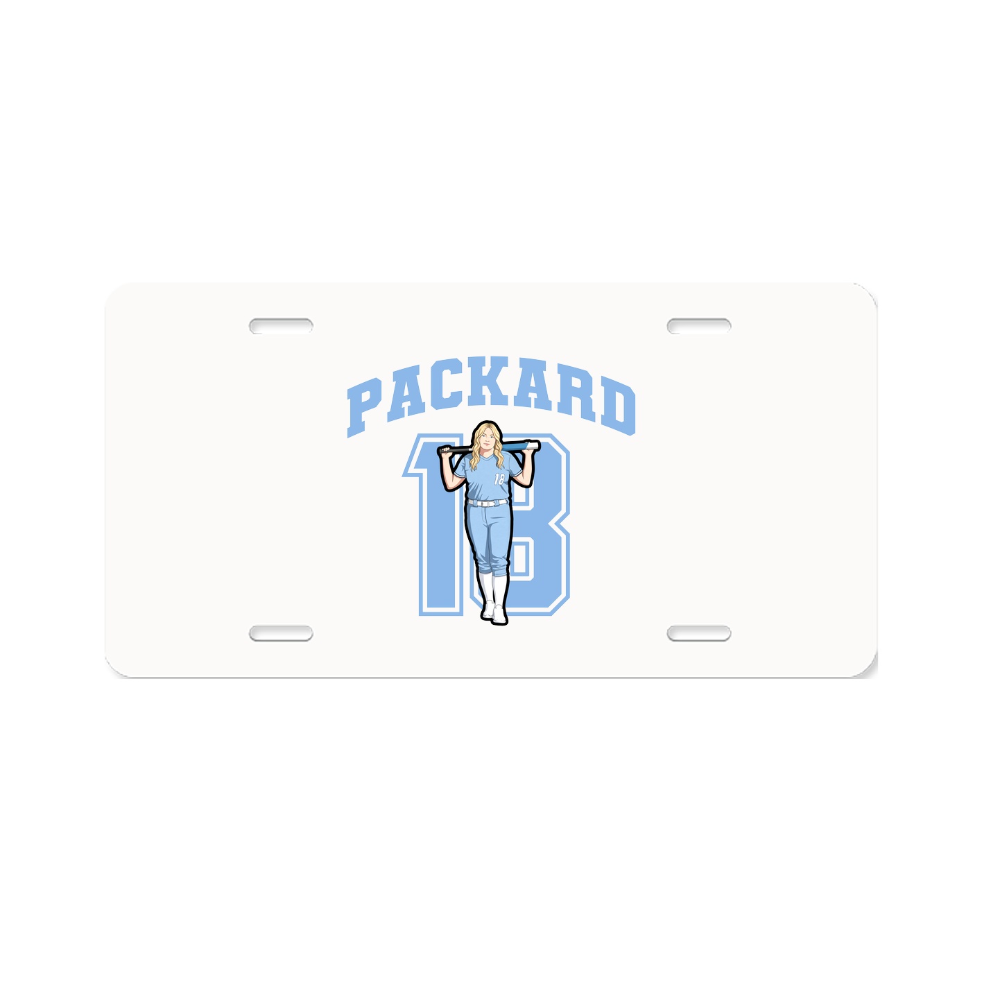 License Plate — Number in Classic