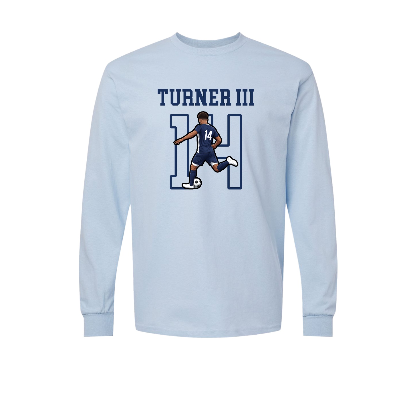 Long Sleeve Tee — Shirsey in Light Blue
