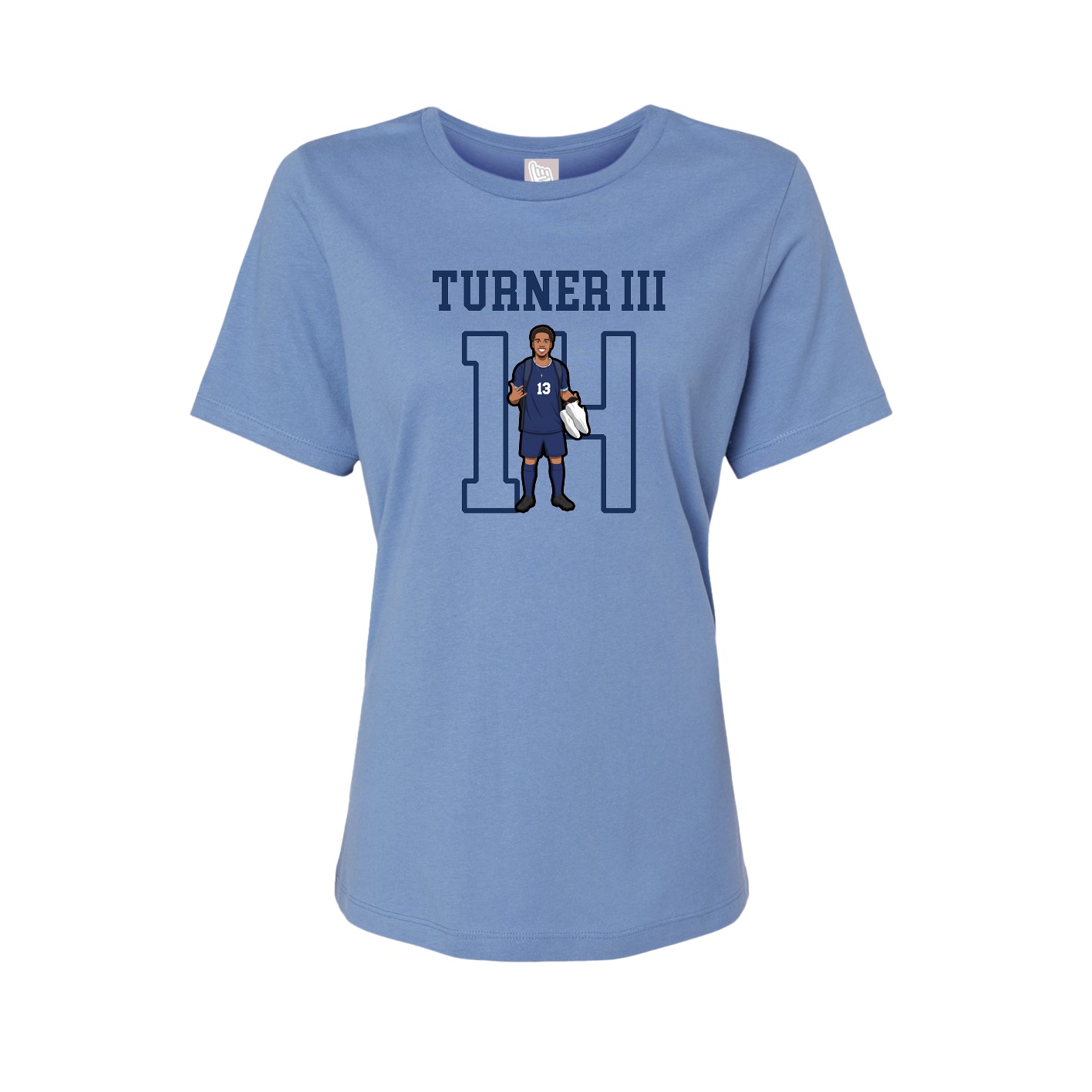 Fitted Women's Tee — Shirsey in Powder Blue