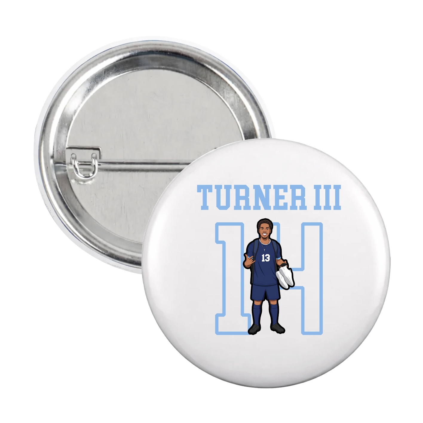 Game Day Button — Shirsey in White