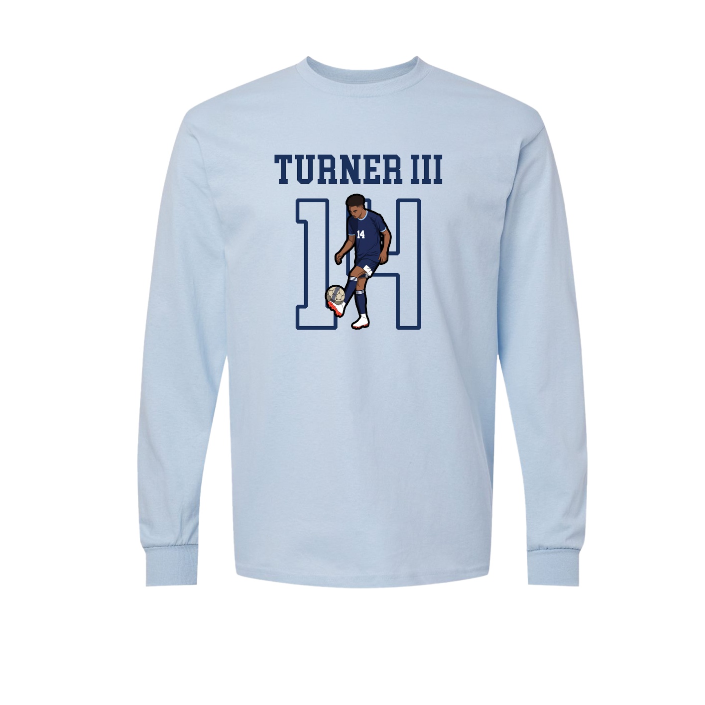 Long Sleeve Tee — Shirsey in Light Blue