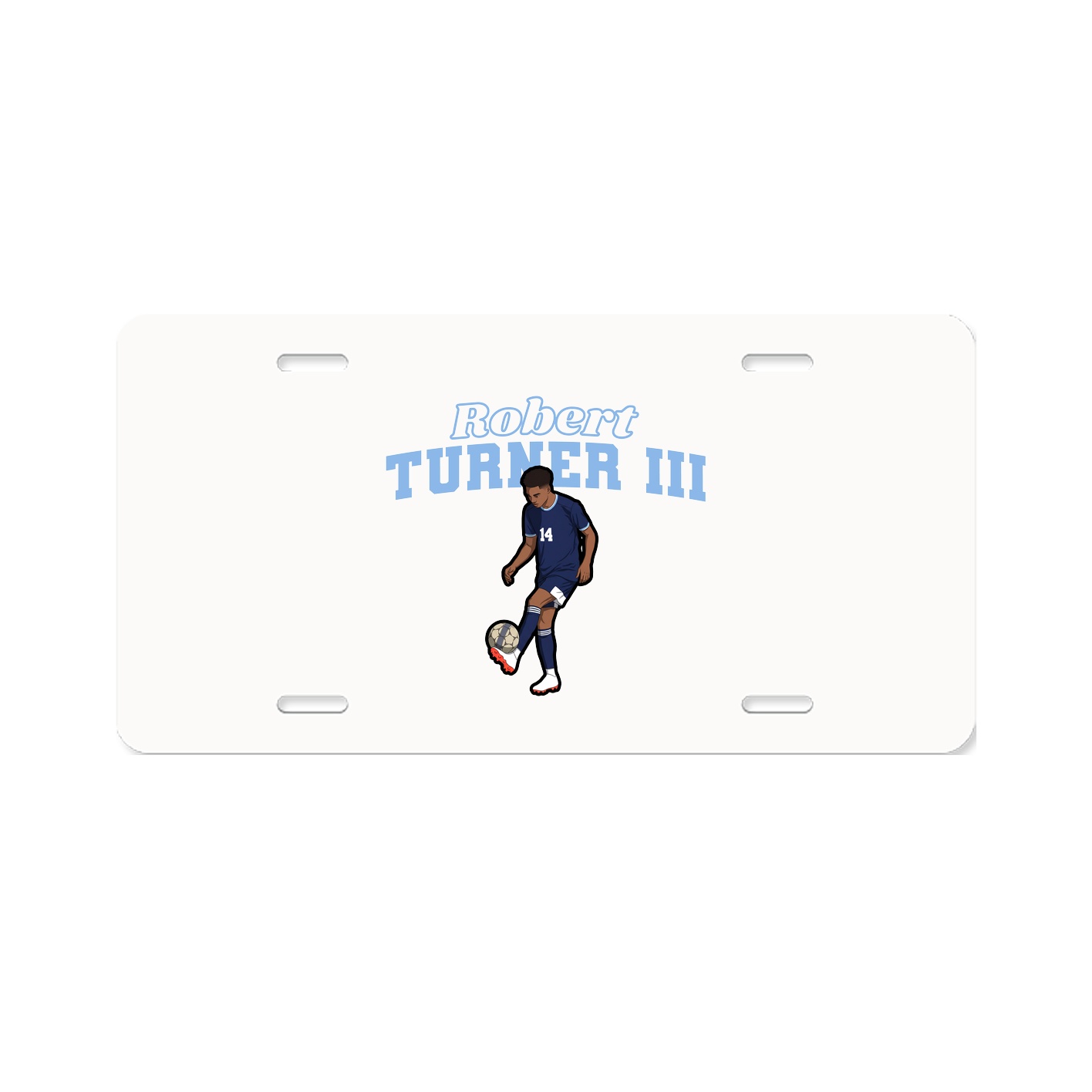 License Plate — Name Arch in Classic